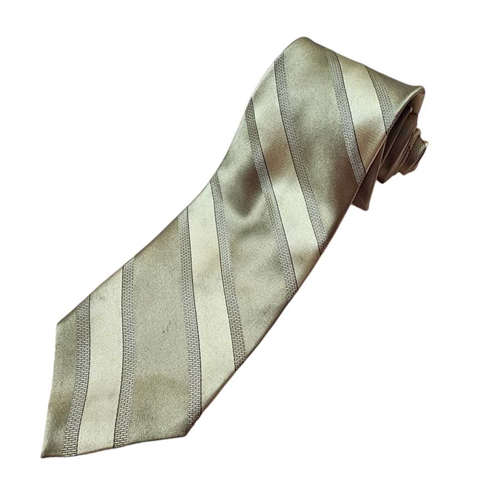DNKY Silk Gold Tie Stripes